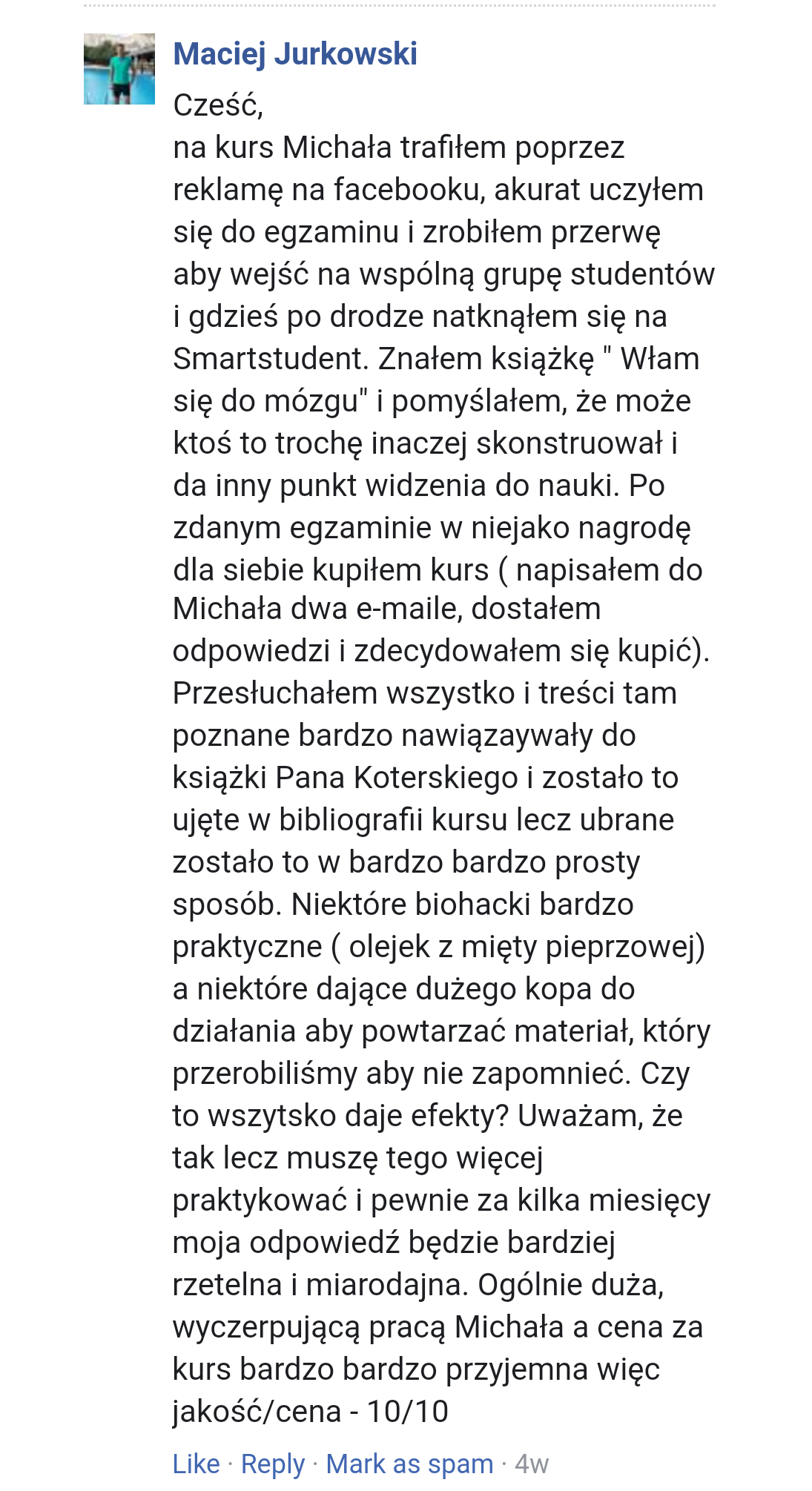 Opinia Maciekk